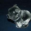 Heavy Textured Crystal Glass Bear Paperweight Signed Numbered and Dated
