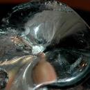 Heavy Textured Crystal Glass Bear Paperweight Signed Numbered and Dated