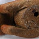 Hand Sculpted Stoneware Pottery Bear with Honey Pot / Old Pooh Bear - Art