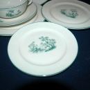 Furstenberg Brunswick Germany Porcelain 6 pc Cream Soup Bowl and Plates