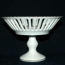 Porcelain Forget-me-not flowers Reticulated Compote German Democratic Republic ( Bon Bon )
