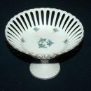 Porcelain Forget-me-not flowers Reticulated Compote German Democratic Republic ( Bon Bon )