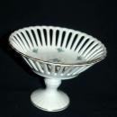 Porcelain Forget-me-not flowers Reticulated Compote German Democratic Republic ( Bon Bon )