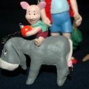 set of 4 1991 Winnie the Pooh Collection Series Hallmark Holiday Ornaments by Artist: Bob Siedler..