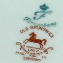 Furstenberg Brunswick Germany Porcelain cream soup bowl with soup plate