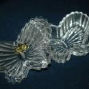 Zajecar Kristal Crystal Butterfly Trinket Box Yugoslavia