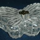 Zajecar Kristal Crystal Butterfly Trinket Box Yugoslavia