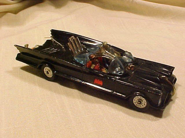 Orig 60's Corgi Batmobile with Batman & Robin