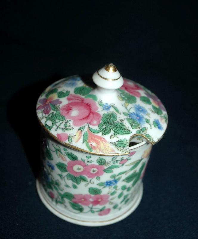 Nasco Imperial China Floral Chinz Jam Jar