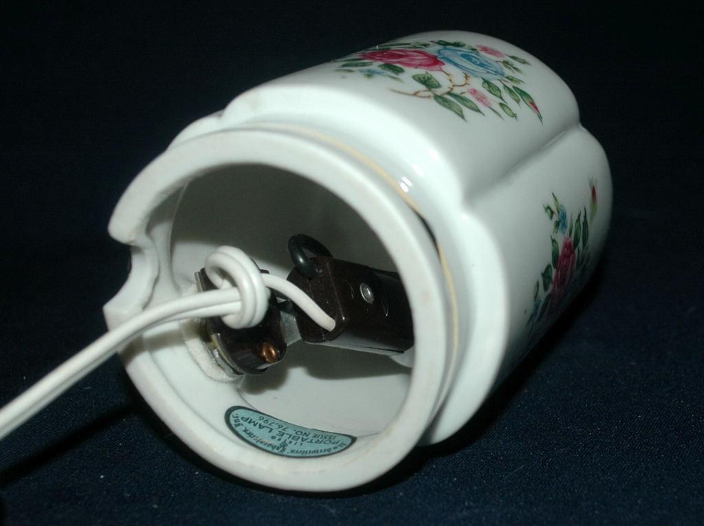 Roses Porcelain Lamp Night-Light