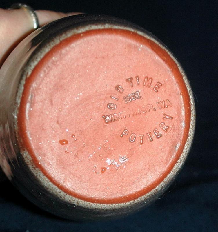 Old Time Pottery 1982 - Winthrop, Washington Pottery Jam Jar