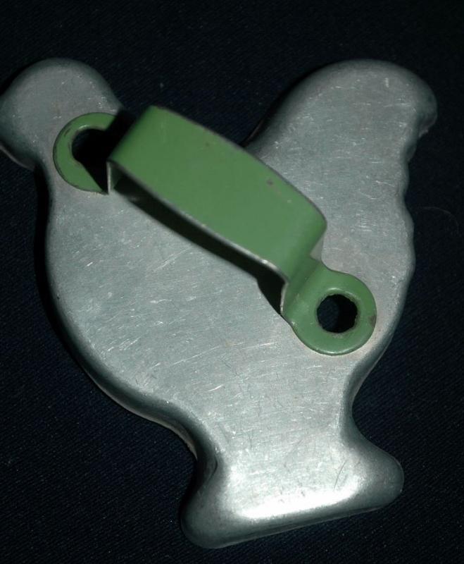 Chicken Aluminum Cookie Cutter Green Painted Handle FREE SHIPPING
