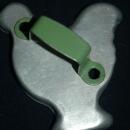 Chicken Aluminum Cookie Cutter Green Painted Handle FREE SHIPPING