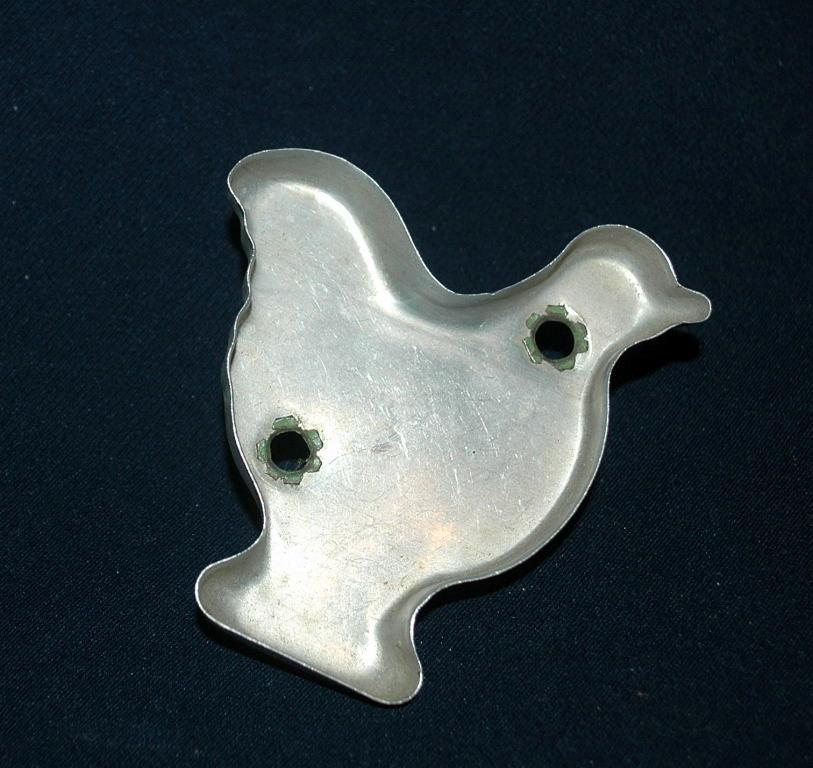 Chicken Aluminum Cookie Cutter Green Painted Handle FREE SHIPPING