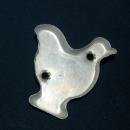 Chicken Aluminum Cookie Cutter Green Painted Handle FREE SHIPPING
