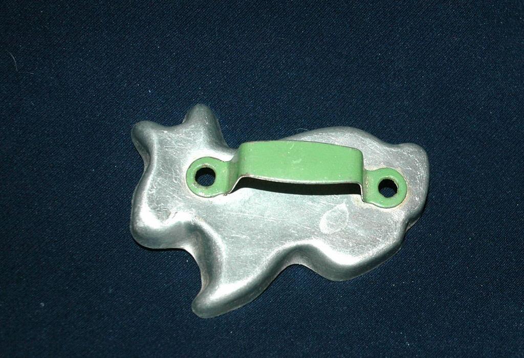 Bunny Rabbit Aluminum Cookie Cutter Green Painted Handle FREE SHIPPING