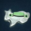 Bunny Rabbit Aluminum Cookie Cutter Green Painted Handle FREE SHIPPING
