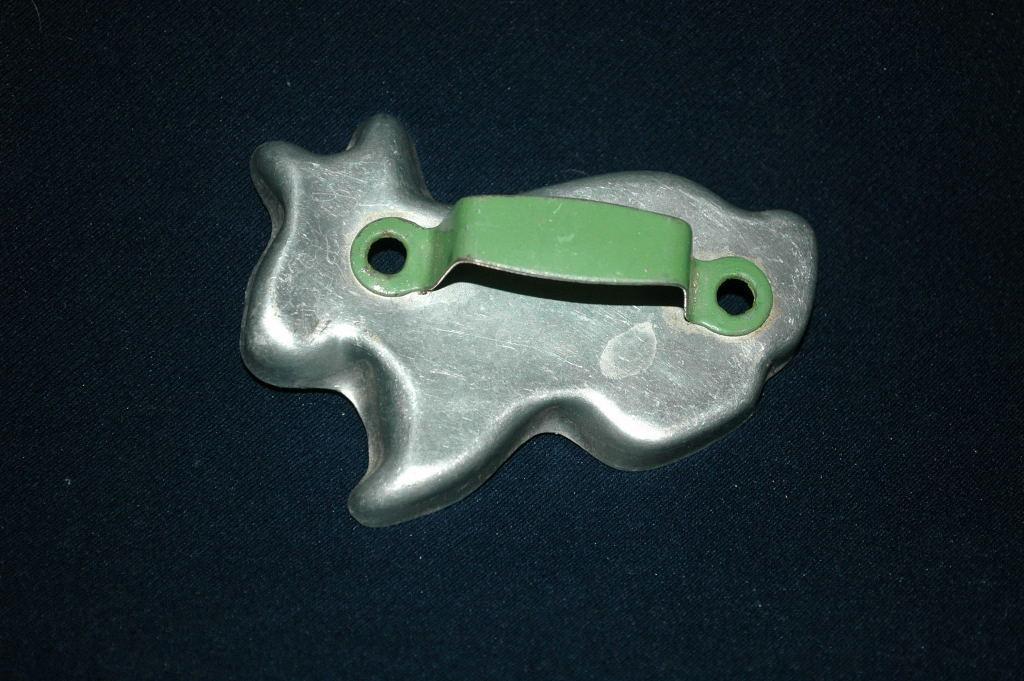 Bunny Rabbit Aluminum Cookie Cutter Green Painted Handle FREE SHIPPING