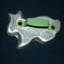 Bunny Rabbit Aluminum Cookie Cutter Green Painted Handle FREE SHIPPING