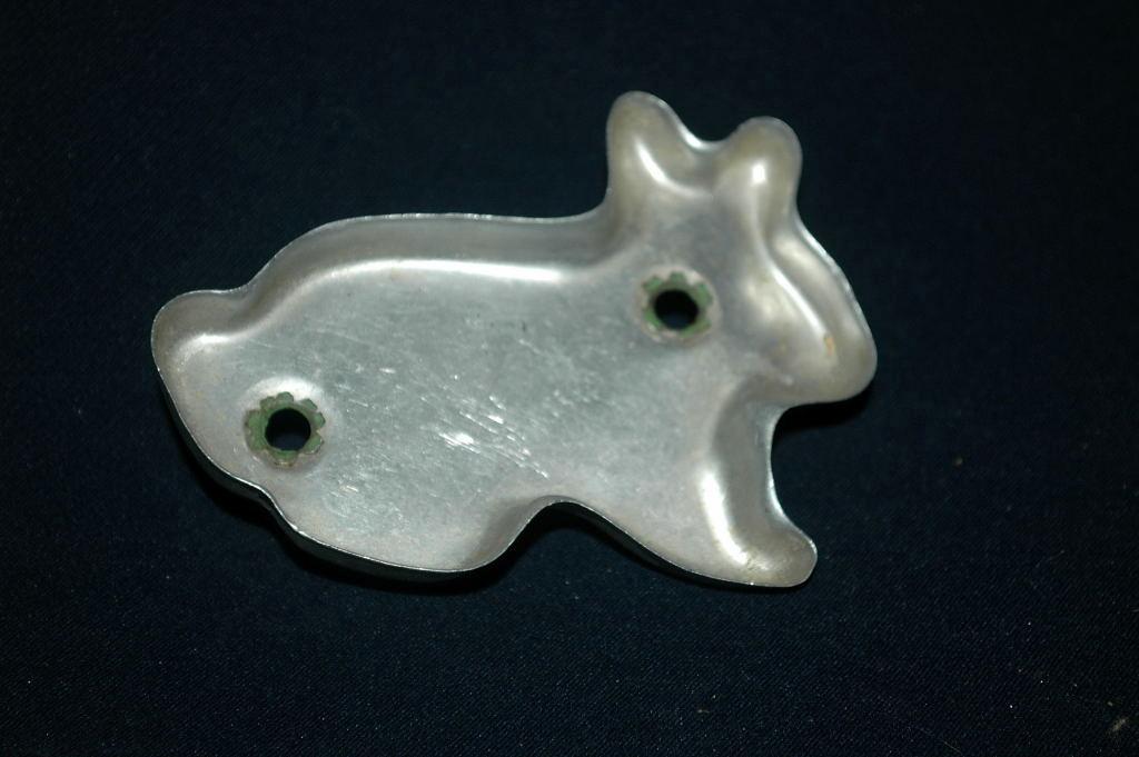 Bunny Rabbit Aluminum Cookie Cutter Green Painted Handle FREE SHIPPING