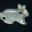 Bunny Rabbit Aluminum Cookie Cutter Green Painted Handle FREE SHIPPING