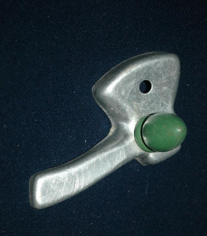 Hatchet Aluminum Cookie Cutter Green Painted Wooden Handle FREE SHIPPING