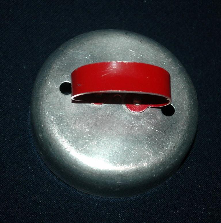 Round Aluminum Biscuit or Cookie Cutter Red Painted Handle FREE SHIPPING