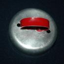 Round Aluminum Biscuit or Cookie Cutter Red Painted Handle FREE SHIPPING