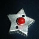 Star Aluminum Cookie Cutter Red Painted Handle FREE SHIPPING