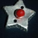 Star Aluminum Cookie Cutter Red Painted Handle FREE SHIPPING