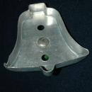 Bell Aluminum Cookie Cutter Green Painted Handle FREE SHIPPING