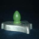 Bell Aluminum Cookie Cutter Green Painted Handle FREE SHIPPING
