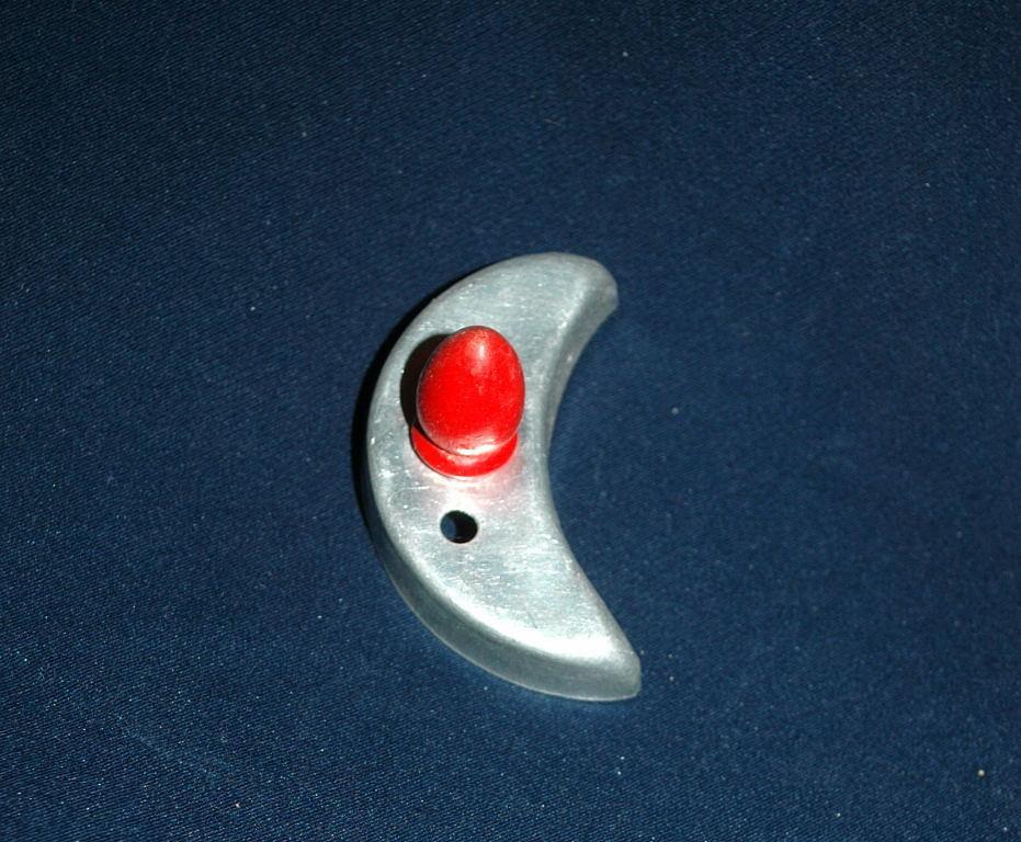 Moon Aluminum Cookie Cutter Red Painted Handle FREE SHIPPING