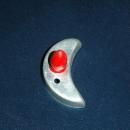 Moon Aluminum Cookie Cutter Red Painted Handle FREE SHIPPING