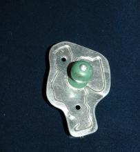 Santa Claus Aluminum Cookie Cutter Green Painted Handle FREE SHIPPING