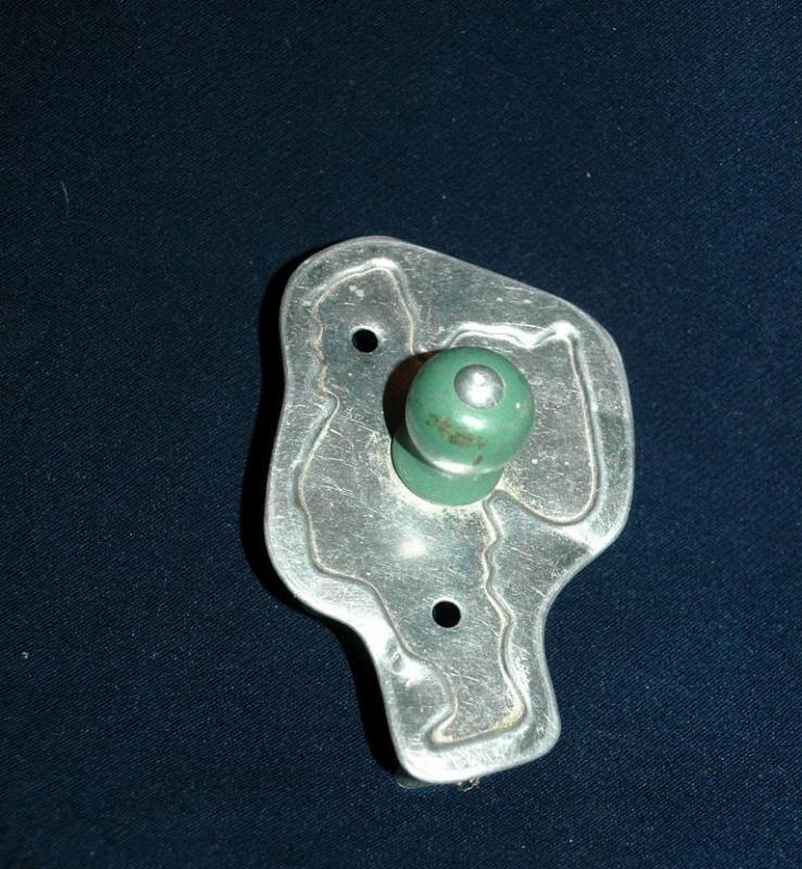 Santa Claus Aluminum Cookie Cutter Green Painted Handle FREE SHIPPING