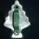 Christman Tree Aluminum Cookie Cutter Green Painted Handle FREE SHIPPING