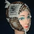 Natural Baby Alpaca Hand Knit Nubby Cap, Hat with Ear Flaps Free Shipping