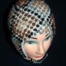Natural Baby Alpaca Hand Knit Nubby Cap, Hat with Ear Flaps Free Shipping
