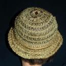 Vintage Metallic Gold Crochet Cloche Flapper Hat Free Shipping