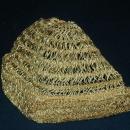 Vintage Metallic Gold Crochet Cloche Flapper Hat Free Shipping
