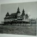 Antique Black White Photograph of Old Hotel 1899