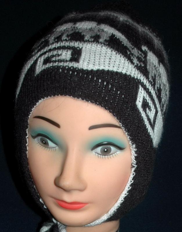 Alpaca Hand Knitted Ear Flap Reversible Hat Free Shipping