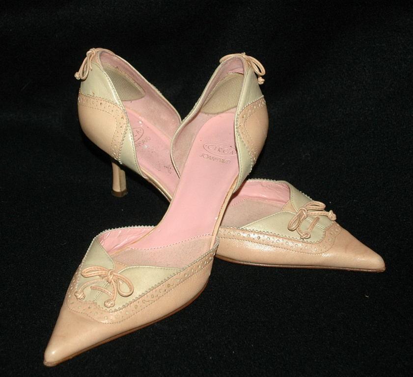 Pink Pointy Spectator High Heels Pumps Circa by Joan & David sz 7.5M