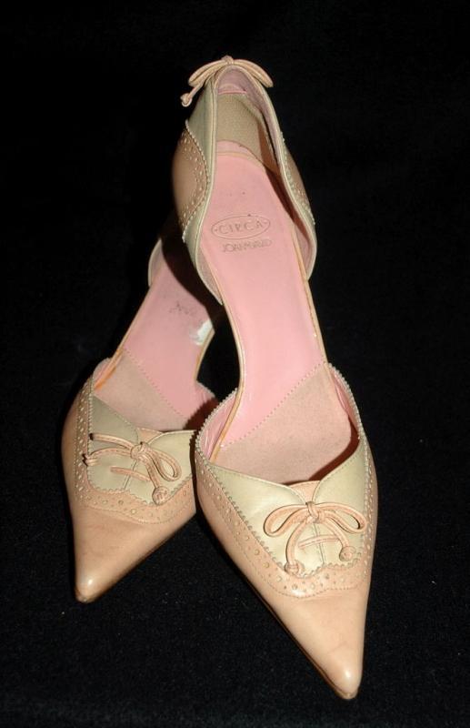 Pink Pointy Spectator High Heels Pumps Circa by Joan & David sz 7.5M