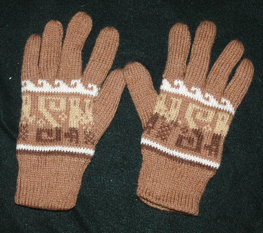 100% Alpaca Gloves, Large size Double Layered Free Shipping