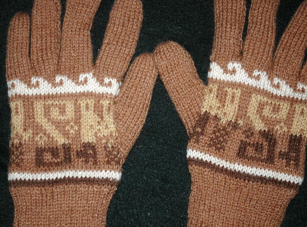 100% Alpaca Gloves, Large size Double Layered Free Shipping