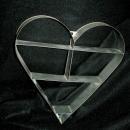 Metal Heart Shaped Knick Knack Wall Shelf