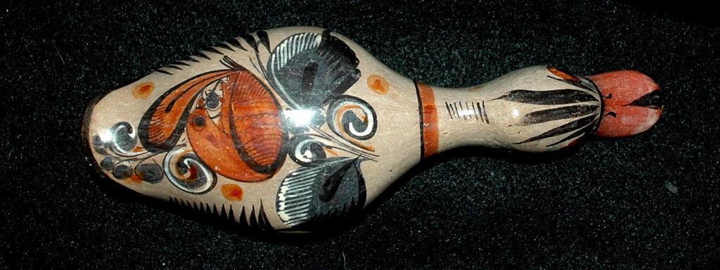 Burnished (Barro Brunido) Mexican Pottery Duck from Tonala