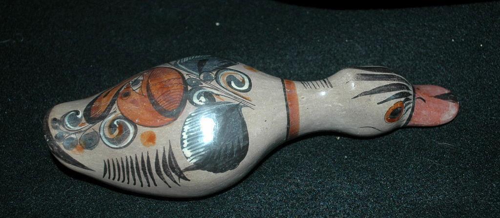Burnished (Barro Brunido) Mexican Pottery Duck from Tonala